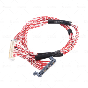 Harness Kabel Kabel RCA Lvds Kustom yang Disetujui TUV untuk Mobil 1